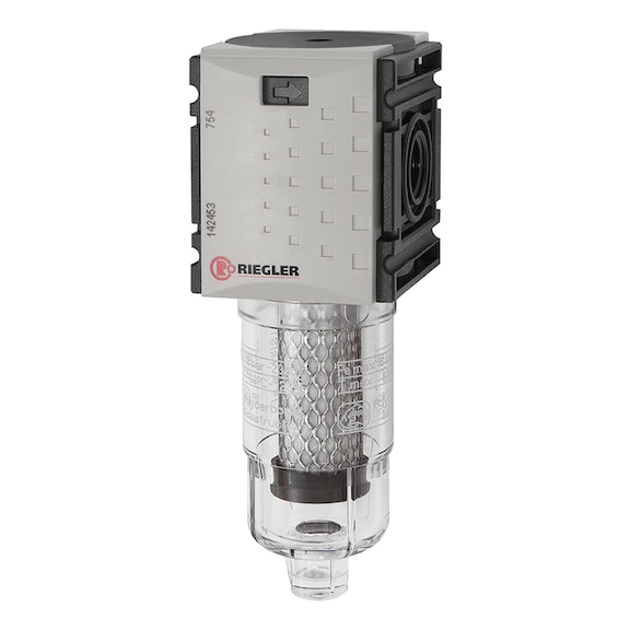 FUTURA-mini activated carbon filter with polycarbonate container 142453 - Activated carbon filter (pneumatics)