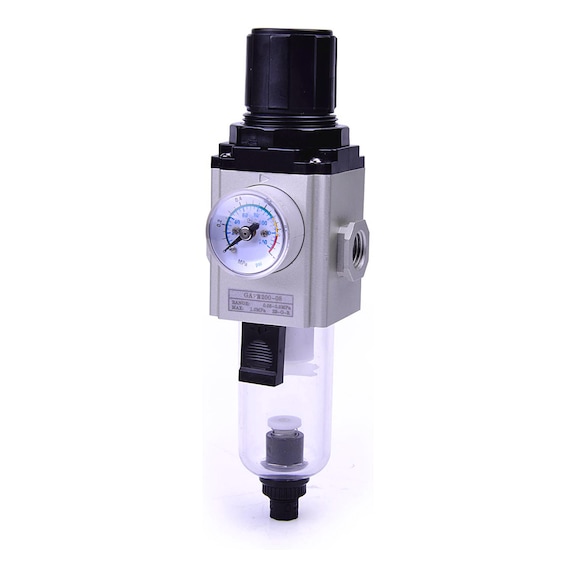 Filter regulator GA-mini with polycarbonate container mounting bracket 178357 - Filter regulator (pneumatics, unspecified)
