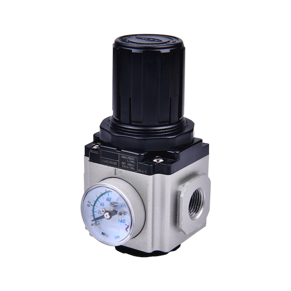 GA-mini pressure regulator with pressure gauge and mounting bracket 178353 - Pressure regulator with pressure gauge
