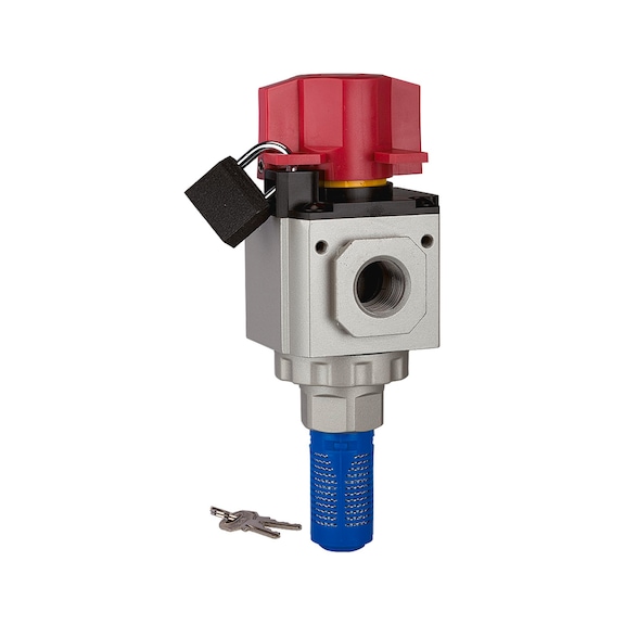 RIEGLER 3/2-way shut-off valve G manually operated 116436 - Shut-off/Air bleed valve (pneumatics)