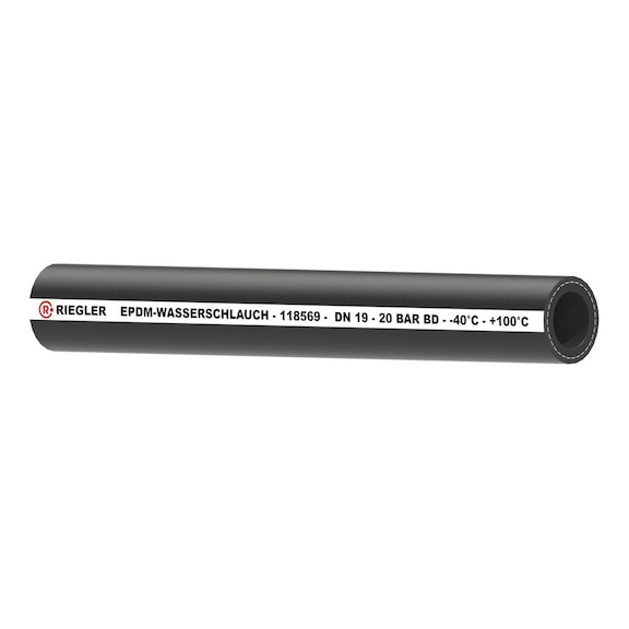 Industrial hose for salt and hot water black roll 40 m 118569 - Tubing (pneumatics, unspecified)