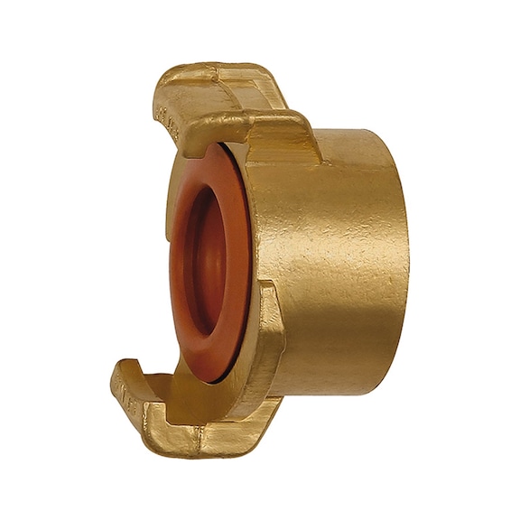 GEKA-Schlauchstück starr Trinkwasser Messing blank 107811 - Schlauchkupplung (Sonstiges)