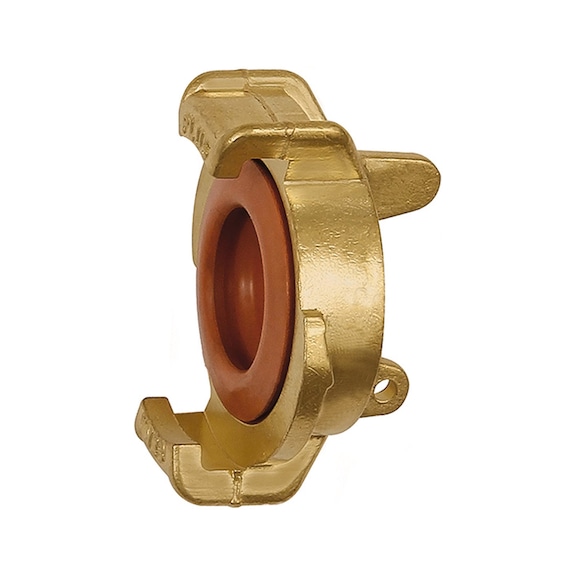 GEKA blind coupling for drinking water polished brass 107818 - Hose coupling (unspecified)