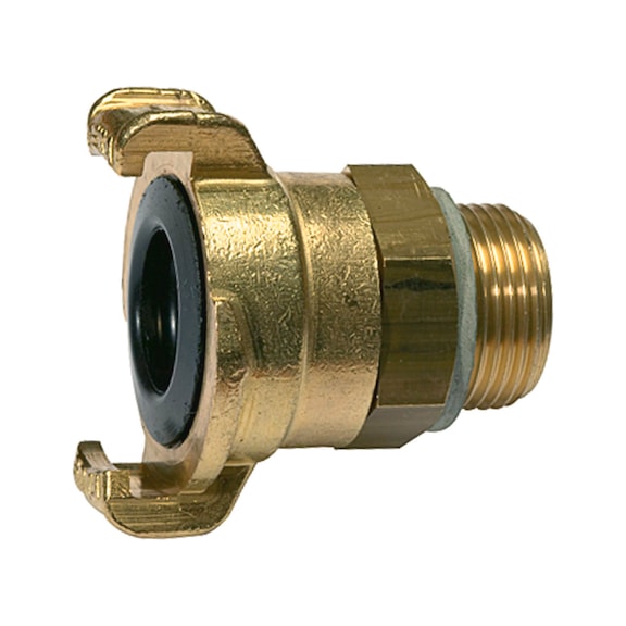 GEKA-Gewindestück 360 Grad drehbar Messing blank 107789 - Schlauchkupplung (Sonstiges)