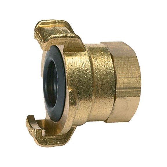 GEKA-Gewindestück 360 Grad drehbar Messing blank 107786 - Schlauchkupplung (Sonstiges)