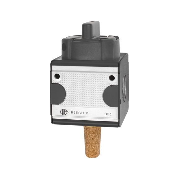 3/2-way multifix lockable ball valve with vent hole 100613 - Ball valve (pneumatics)