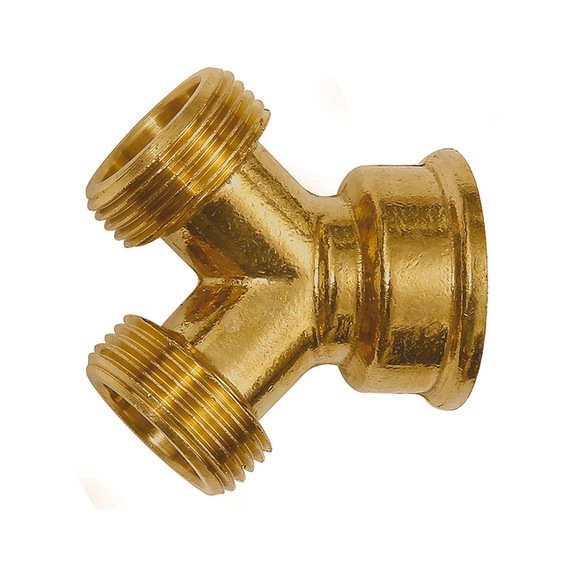 GEKA branch piece polished brass 107796 - Hose coupling (unspecified)
