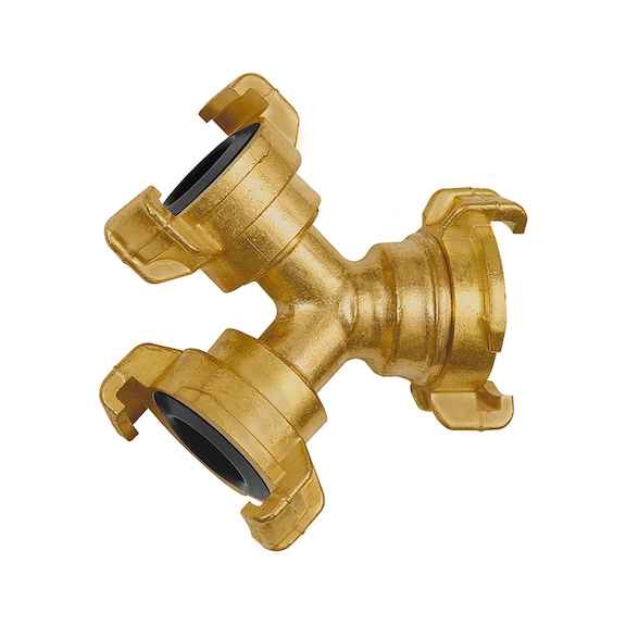 GEKA branch piece polished brass 107797 - Hose coupling (unspecified)