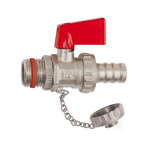 KFE-Kugelhahn Messing vernickelt 103415 - Kugelhahn (Pneumatik)