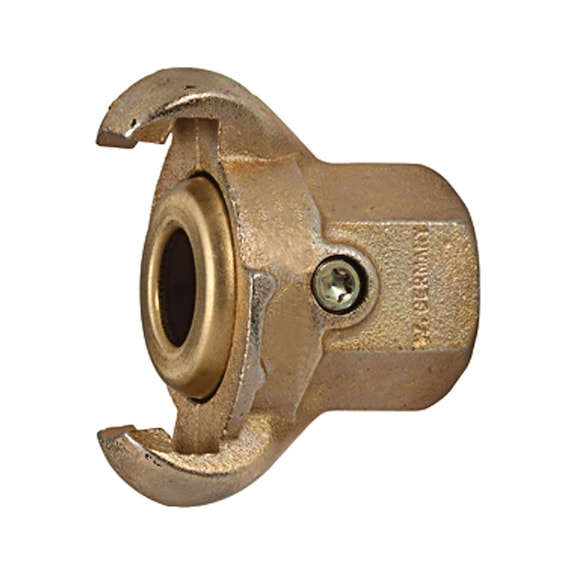 Claw coupling with female thread and brass seal 107864 - Multi connectors (pneumatics)