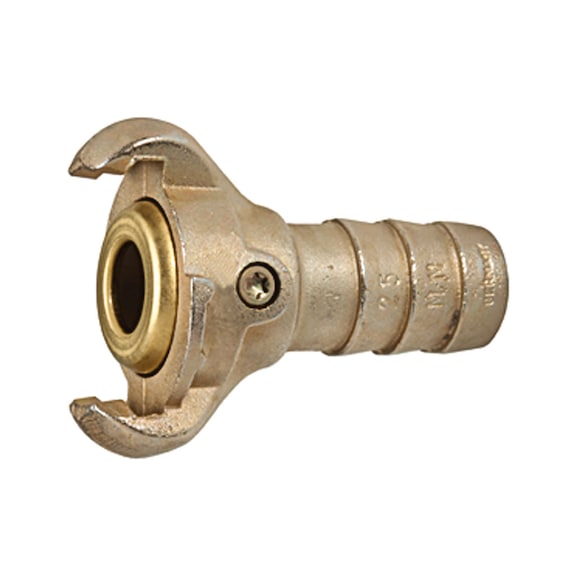Claw coupling with hose connection with brass seal 107846 - Multi connectors (pneumatics)