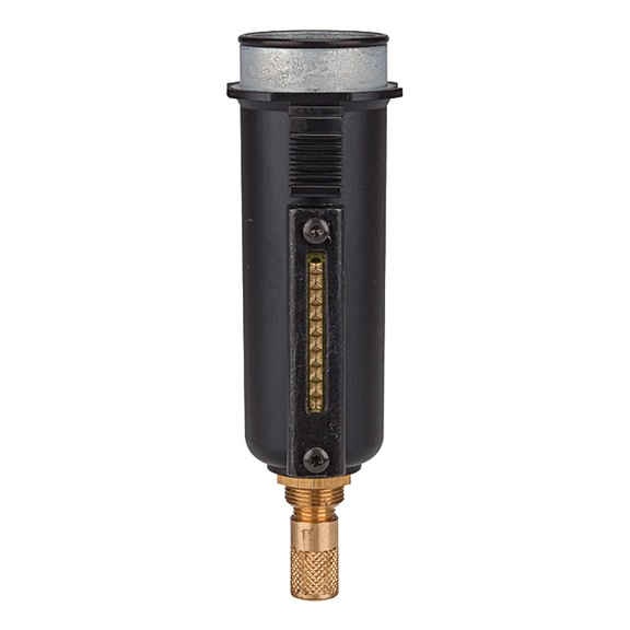 Metallbehälter mit Sichtrohr 100499 - Behälter, Sieb Pneumatik (Zubehör, sonstige)