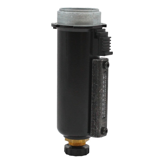 Metallbehälter mit Sichtrohr 100498 - Behälter, Sieb Pneumatik (Zubehör, sonstige)