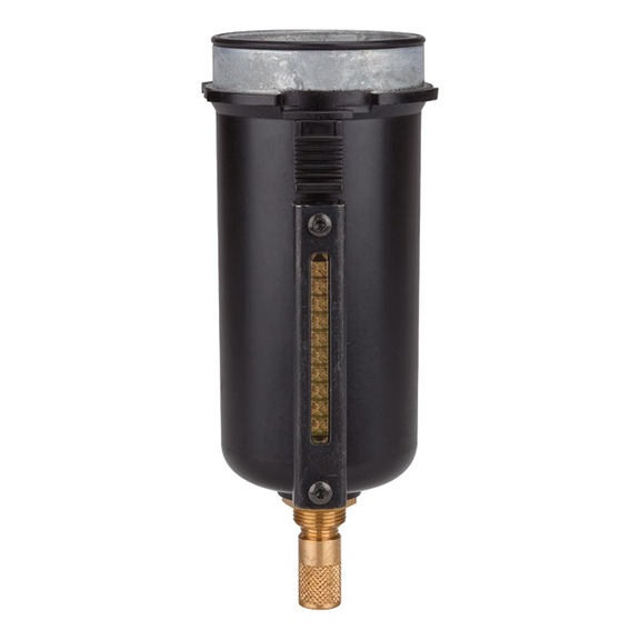 Metallbehälter mit Sichtrohr 100503 - Behälter, Sieb Pneumatik (Zubehör, sonstige)