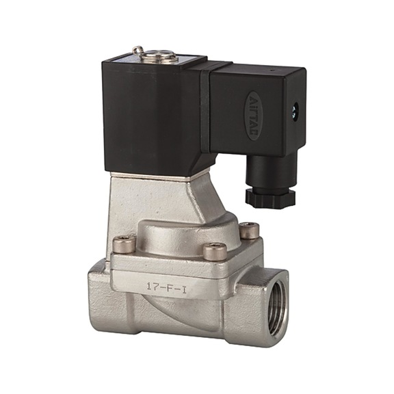 RIEGLER 2/2-way solenoid valve stainless steel pilot-operated 116558 - Solenoid valve pilot operated