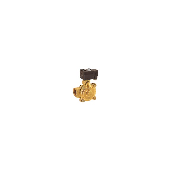 2/2-way solenoid valve brass pilot-operated 102862 - Solenoid valve pilot operated