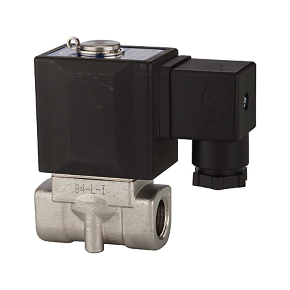 RIEGLER 2/2-way solenoid valve stainless steel direct-acting 116580 - Solenoid valve direct operated