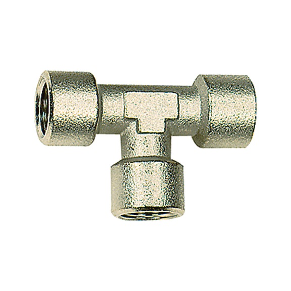 T-piece inside/inside/inside nickel-plated brass 112768 - Manifold (pneumatics)