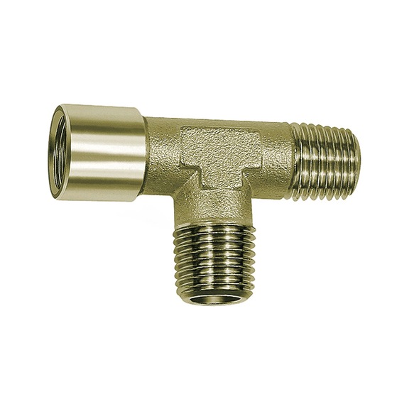 T-piece external/external/internal nickel-plated brass 112792 - Manifold (pneumatics)