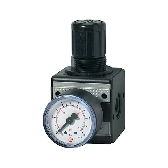 Pressure regulator continuous pressure supply multifix with pressure gauge 100449 - Pressure regulator with pressure gauge
