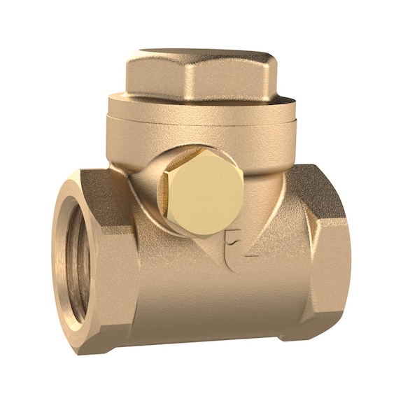 Rückschlagklappe Messing weichdichtend 158081 - Rückschlagventil