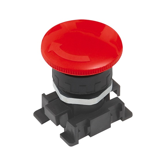 METAL WORK Red mushroom pushbutton with emergency latching 106457 - Pneumatics (accessories, unspecified)