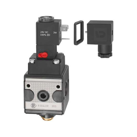 RIEGLER Switching valve (3/2-way valve) multifix 100618 - Directional control valve (pneumatics, unspecified)