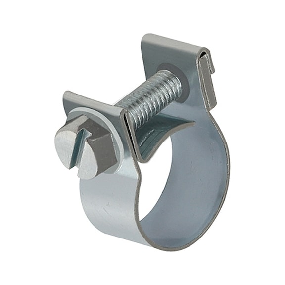 Lightweight clamp bright zinc-plated steel 114187 - Tube clamp (pneumatics)