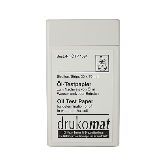 Oil test paper 50 strips for drukosep oil-water separators 101618 - Compressed air (accessory, pneumatics)