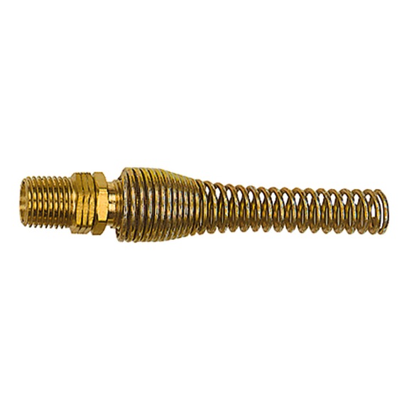 Rotatable screw connection with anti-kink spring brass 113420 - Connectors/fitting (accessory, pneumatics)