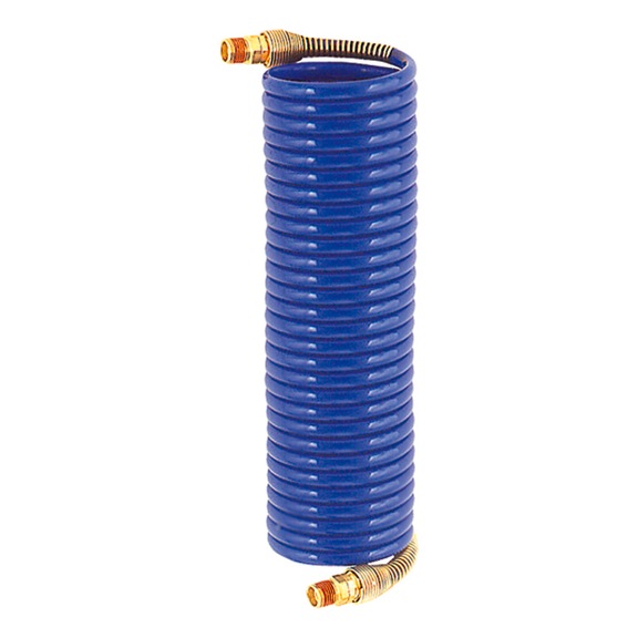 Spiral hose screw connection and kink protection spring, length 10 m 136344 - Tubing (pneumatics, unspecified)