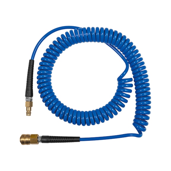 Spiral hose standard coupling set Nominal width 7.2 PU Length 10 m 158185 - Tubing (pneumatics, unspecified)