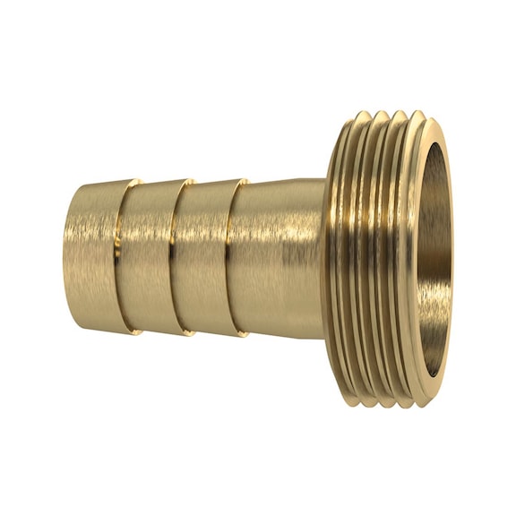 1/3 Schlauchverschraubung flachdichtend ohne Bund schwere Ausführung 146145 - Schnellverschraubung mit Überwurfmutter (Pneumatik)