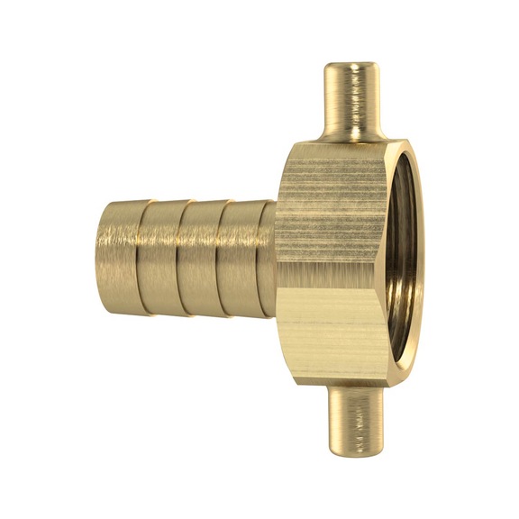 2/3 Schlauchverschraubung Überwurfmutter Messing blank 146193 - Schnellverschraubung mit Überwurfmutter (Pneumatik)