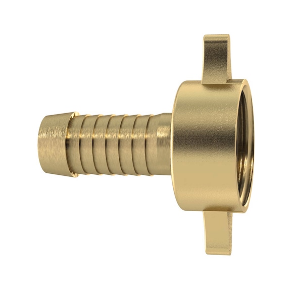 2/3 hose fitting union nut flat seal heavy-duty design 146170 - Quick-lock with cap nut (pneumatics)