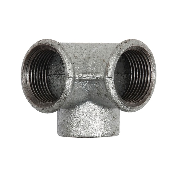 Angle distributor 221 black malleable cast iron hot-dip galvanised 113023 - Angle joint, arch joint (installation)