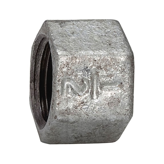 Cap 300 black malleable cast iron hot-dip galvanised 113148 - Cap (fitting, installation)