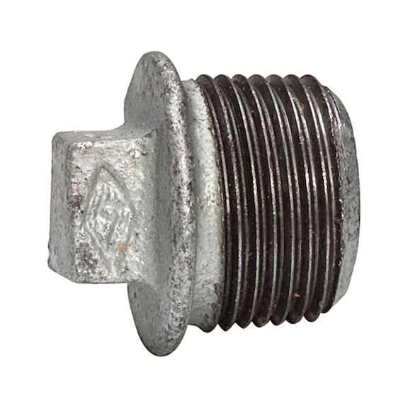 Plug 290 black malleable cast iron hot-dip galvanised 113137 - Plug (fitting, installation)
