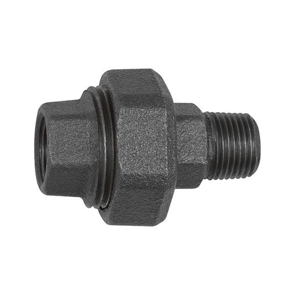 Fitting 341 conical sealing malleable cast iron black 133832 - Screw joint (fitting, installation)