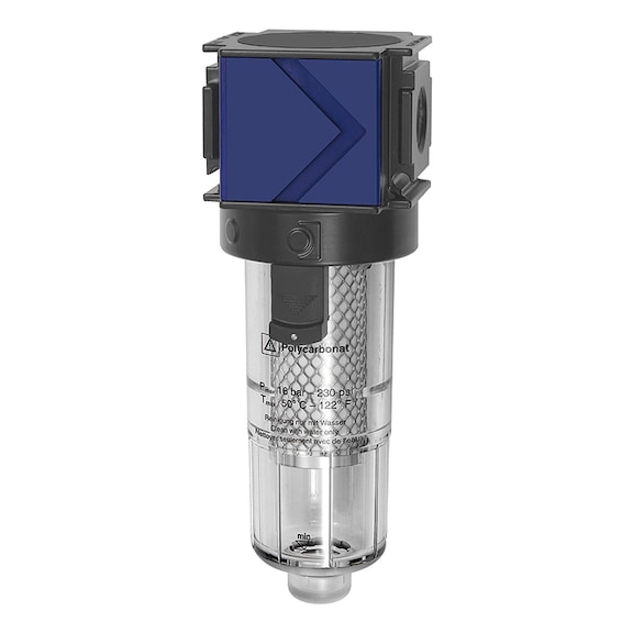 Aktivkohlefilter variobloc mit Polycarbonatbehälter 100693 - Aktivkohle-Filter (Pneumatik)
