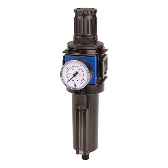 Filter regulator variobloc with metal container sight glass and pressure gauge 125313 - Filter regulator (pneumatics, unspecified)