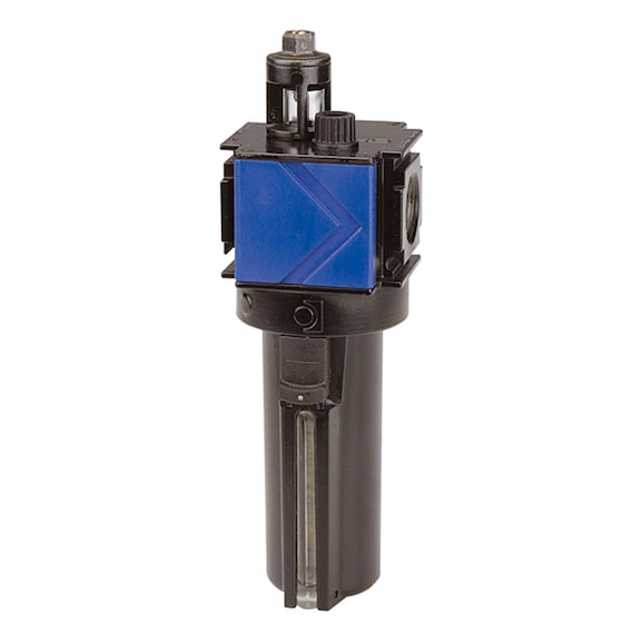 Variobloc mist lubricator with metal container sight glass and metal drip attachment 125335 - Standard lubricator (pneumatics)