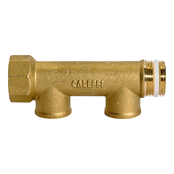 Distribution pipe 2 outlets brass 112561 - Manifold (pneumatics)