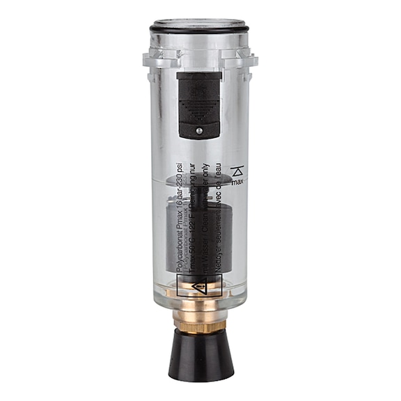 Polycarbonate container with automatic drain valve 100664 - Container, sieve Pneumatics (accessories, other)