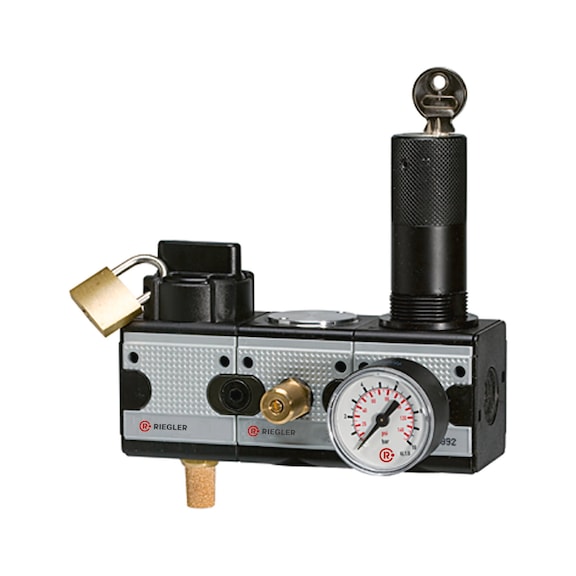 Wartungsstation SAFETY multifix Kugelhahn-Anfahrventil-Druckregler 100597 - Wartungseinheit (Pneumatik, sonstige)