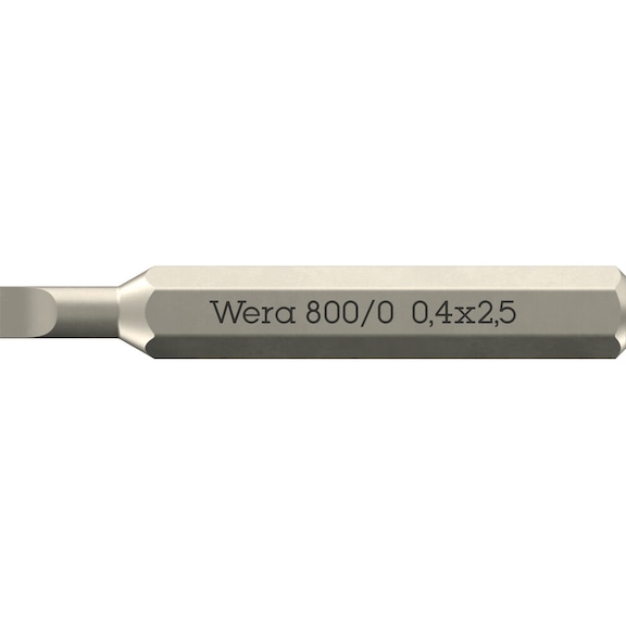 WERA Bits for slotted screws 800/0 Micro