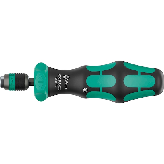 WERA Bits hand-held holder with ratchet function 1/4 inch 838 RA-R L 05051494001 - Ratchet screwdriver