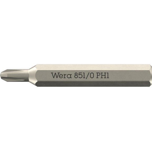 WERA PH bit 851/0 Micro PH 1 x 30 mm 05058122001 - Bit for Phillips screws 851/0 Micro
