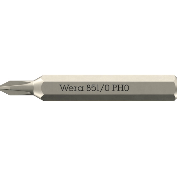WERA PH bit 851/0 Micro PH 0 x 30 mm 05058121001 - Bit for Phillips screws 851/0 Micro