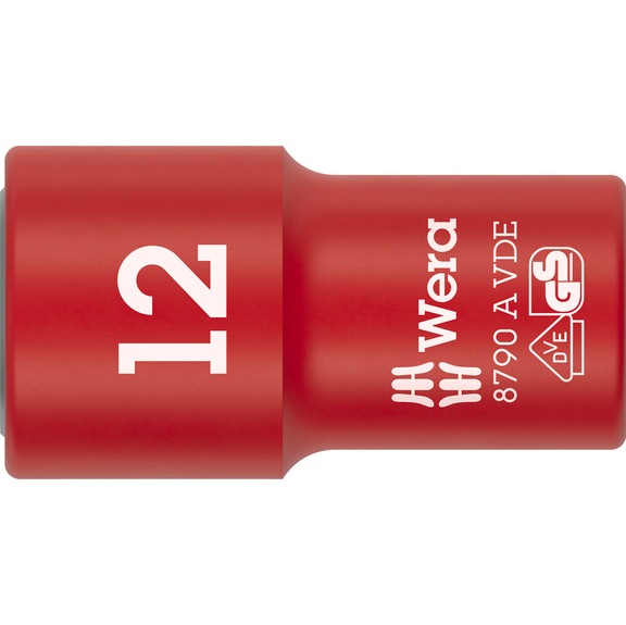 WERA VDE-insulated socket 1/4 inch 8790 A 12x41 mm 05005938001 - Socket 1/4" 8790 A VDE